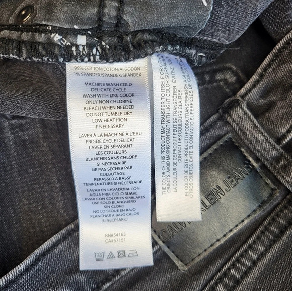 Calvin Klein Jeans High Rise Distressed Hem Shorts - Picture 9 of 11